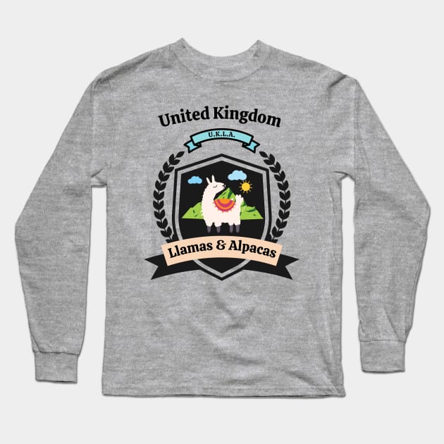 United Kingdom of Llamas & Alpacas Long Sleeve T-Shirt by stressless